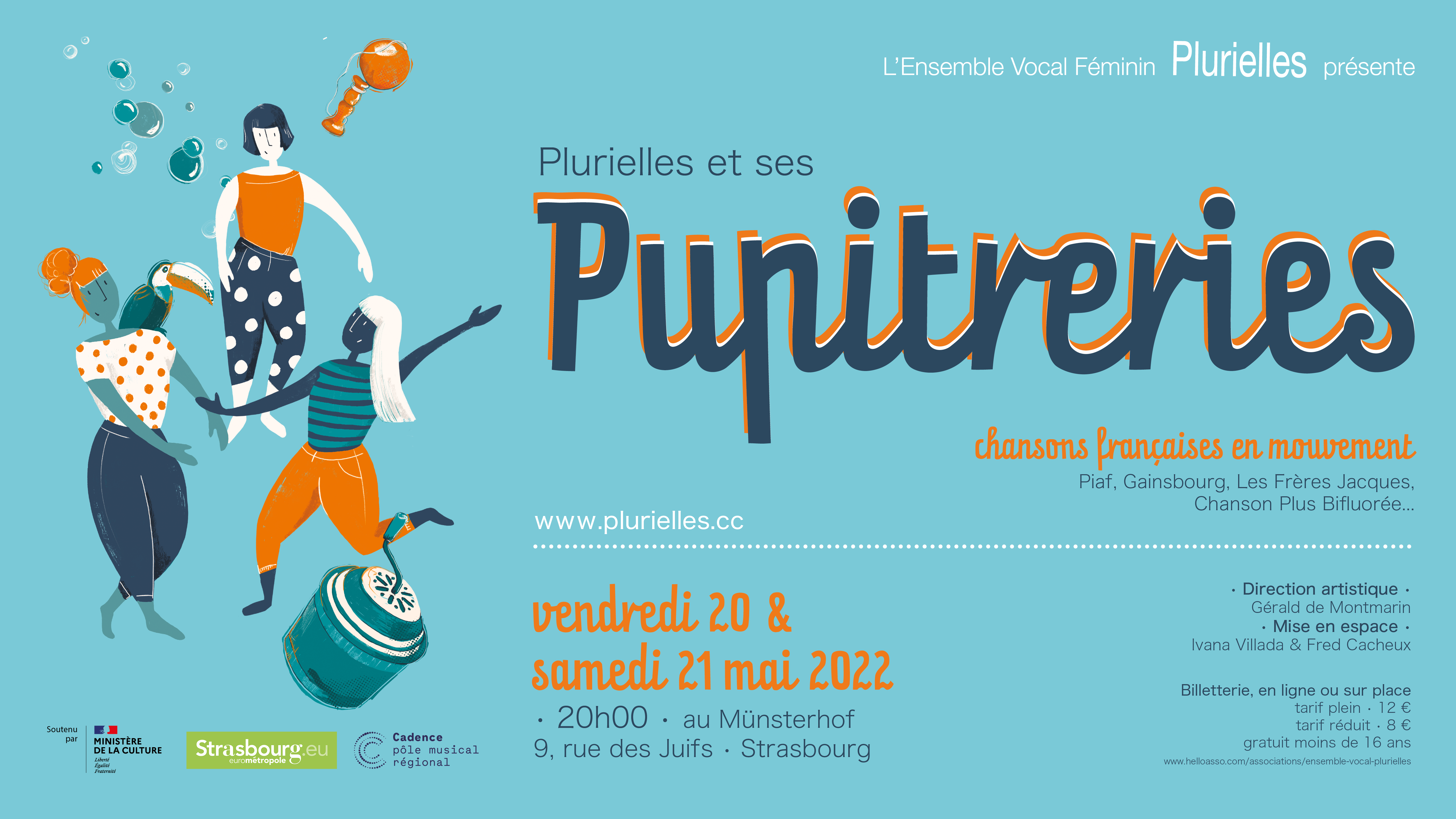 Ensemble vocal feminin Plurielles Programme Concert Pupitreries